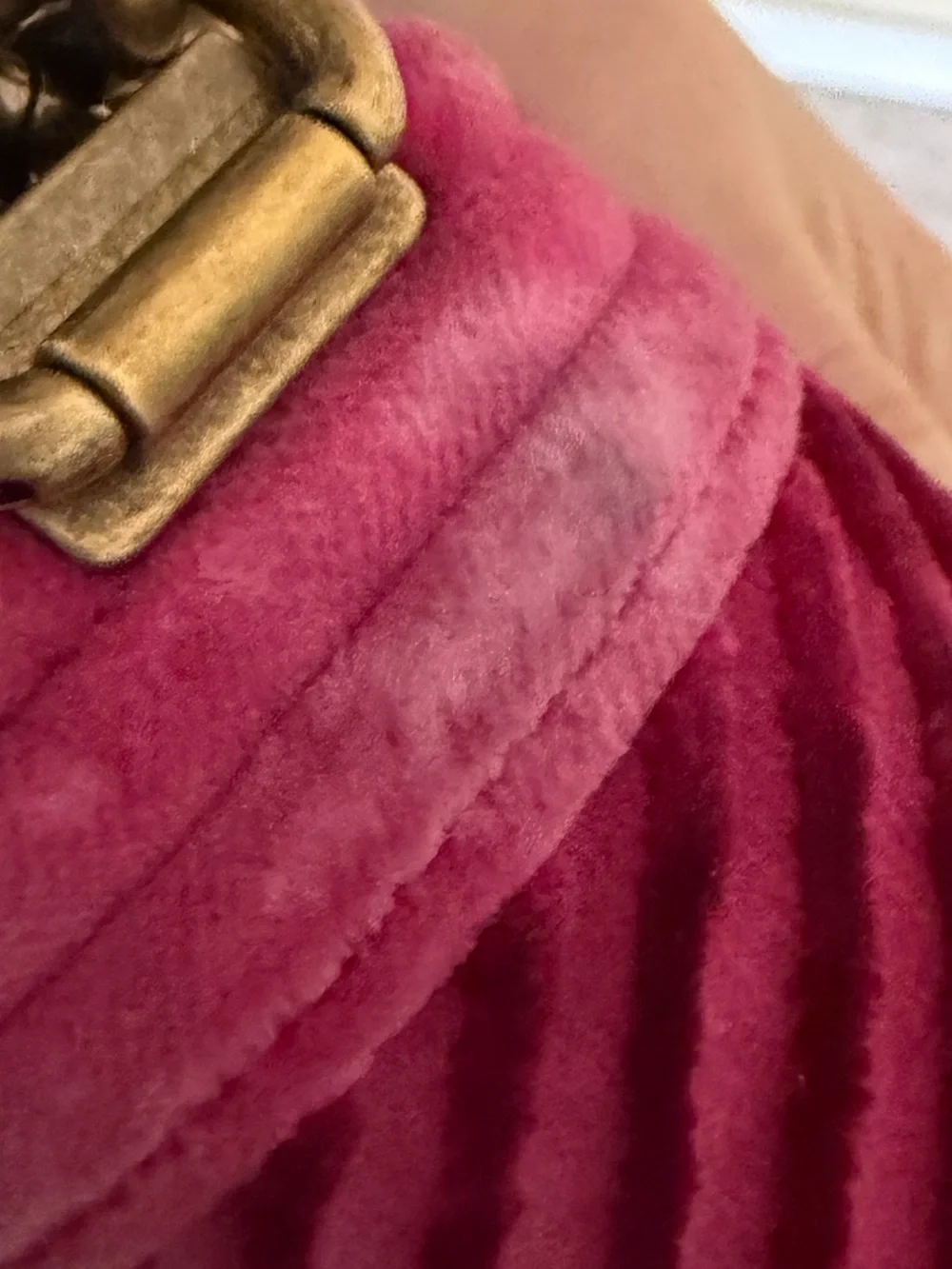 Chanel Boy Flap Bag in pink velvet with chevron quilting and gold-tone hardware.